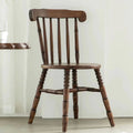 Solid Wood Windsor Dining Chair – Classic Spindle Back Farmhouse Kitchen Chair with Turned Legs